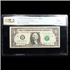 Image 2 : 2009 $1 Green Seal Federal Reserve Note " Radar" Serial Number Fr-1934-F Grades vf, very fine