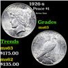 Image 1 : 1926-s Peace Dollar $1 Grades Select Unc