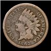 Image 2 : 1862 Indian Cent 1c Grades f, fine