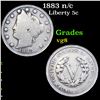 Image 1 : 1883 n/c Liberty Nickel 5c Grades vg, very good