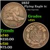 Image 1 : 1857 Flying Eagle Cent 1c Grades vf+