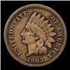 Image 2 : 1863 Indian Cent 1c Grades vf+
