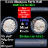Image 1 : Buffalo Nickel Shotgun Roll in Old Bank Style 'Bell Telephone'  Wrapper 1924 & s Mint Ends