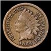 Image 2 : 1864 cn Indian Cent 1c Grades f+