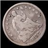 Image 2 : 1857-p Seated Liberty Half Dime 1/2 10c Grades f, fine