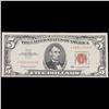 Image 2 : **Star Note** 1963 Red Seal $5 Legal Tender Note Grades vf+