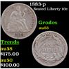 Image 1 : 1883-p Seated Liberty Dime 10c Grades Select AU
