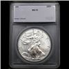 Image 4 : 2020-p Silver Eagle Dollar $1 Graded ms70 By SEGS