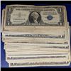 Image 2 : 100x Nonconsecutive Serial Number 1957(A-B) $1 Blue Seal Silver Certificates Grades vf-au