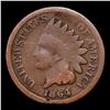 Image 2 : 1864 Bronze Indian Cent 1c Grades vg, very good