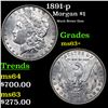 Image 1 : 1891-p Morgan Dollar $1 Grades Select+ Unc