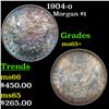 Image 1 : 1904-o Morgan Dollar $1 Grades GEM+ Unc