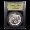 Image 4 : ***Auction Highlight*** 1921-p Peace Dollar $1 Graded Choice Unc By USCG (fc)