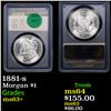 Image 1 : 1881-s Morgan Dollar $1 Graded ms63+ By US Rare Coin