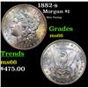 Image 1 : 1882-s Morgan Dollar $1 Grades GEM+ Unc