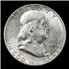 Image 2 : 1949-s Franklin Half Dollar 50c Grades Choice+ Unc