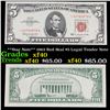 Image 1 : **Star Note** 1963 Red Seal $5 Legal Tender Note Grades xf