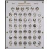 Image 2 : Completed set of Silver Roosevelt 10c in Capital Plastics Holder, 1946-1964, 48 coins.