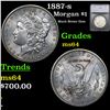 1887-s Morgan Dollar $1 Graded ms64 By SEGS