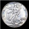 Image 2 : 1942-p Walking Liberty Half Dollar 50c Grades Choice Unc
