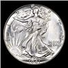 Image 2 : 1941-p Walking Liberty Half Dollar 50c Grades Choice+ Unc