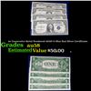 Image 1 : 4x Consecutive Serial Numbered 1935D $1 Blue Seal Silver Certificates Grades Choice AU/BU Slider