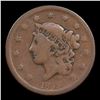 Image 2 : 1839 Booby Head Coronet Head Large Cent 1c Grades vg+