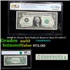 Image 1 : 1969B $1 Green Seal Federal Reserve Note Fr-1905-C Grades Select AU