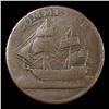 Image 2 : 1781 North American Token Colonial Cent W-13980 1c Graded f15 By SEGS