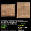 Image 1 : Pennsylvania Colonial Currency March 20th, 1771 2 Shillings 6 Pence (2s & 6d) Fr-PA157 Printed By Da