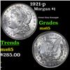 Image 1 : 1921-p Morgan Dollar $1 Grades GEM Unc