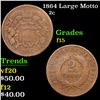 Image 1 : 1864 Large Motto Two Cent Piece 2c Grades f+
