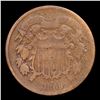 Image 2 : 1864 Large Motto Two Cent Piece 2c Grades f+