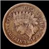 Image 2 : 1862 Indian Cent 1c Grades vg+