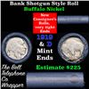 Image 1 : Buffalo Nickel Shotgun Roll in Old Bank Style 'Bell Telephone'  Wrapper 1919 & d Mint Ends