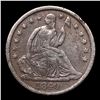 Image 2 : 184 No Drapery Seated Liberty Half Dime 1/2 10c Grades vf++