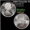 Image 1 : 1966 Canada $1 Canada Dollar $1 Grades Choice Unc PL