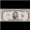 Image 2 : 1953B Red Seal $5 Legal Tender Note Grades vf+