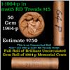 Image 1 : Shotgun Lincoln 1c roll, 1964-p 50 pcs First Pennsylvania Banking Wrapper