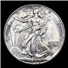 Image 2 : 1942-p Walking Liberty Half Dollar 50c Grades Choice Unc