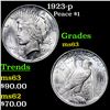 Image 1 : 1923-p Peace Dollar $1 Grades Select Unc
