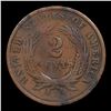 Image 3 : 1864 Large Motto Two Cent Piece 2c Grades f+