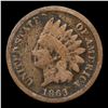 Image 2 : 1863 Indian Cent 1c Grades vg details
