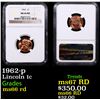 Image 1 : NGC 1962-p Lincoln Cent 1c Graded ms66 rd By NGC
