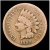 Image 2 : 1859 Indian Cent 1c Grades f+
