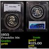 Image 1 : Proof PCGS 1955 Franklin Half Dollar 50c Graded pr66 By PCGS