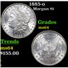 Image 1 : 1885-o Morgan Dollar $1 Grades Choice Unc