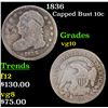 Image 1 : 1836 Capped Bust Dime 10c Grades vg+