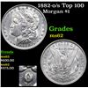 Image 1 : 1882-o/s Top 100 Morgan Dollar $1 Grades Select Unc