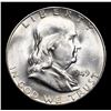Image 2 : 1949-s Franklin Half Dollar 50c Grades Choice+ Unc